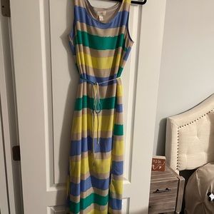 Stripped maxi dress
